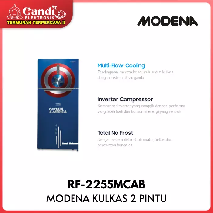 KULKAS BIG REFF 2 PINTU MODENA